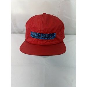 Vintage Century 21 Nylon Snap back Red Hat Cap Breckenridge Genuine Colorado NWT